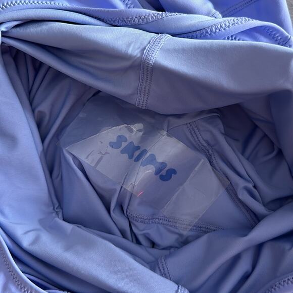Skims: Periwinkle Racerback Cycling Suit - Picture 5 of 5